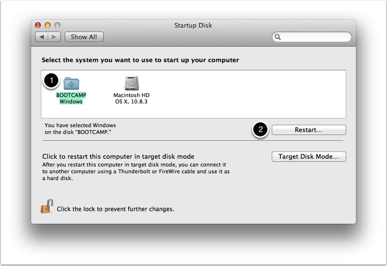 Once rebooted into Windows, a disk check will be performed, and then Windows will reboot. After this reboot, Boot Camp should start up normally.